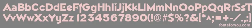 NapolilhBold Font – Pink Fonts on Gray Background