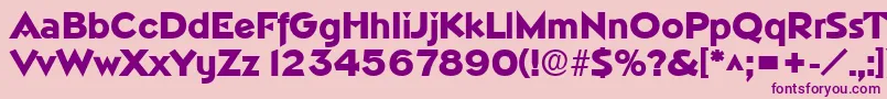 NapolilhBold Font – Purple Fonts on Pink Background