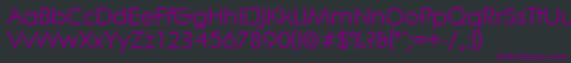 LiteraserialBold-Schriftart – Violette Schriften auf schwarzem Hintergrund
