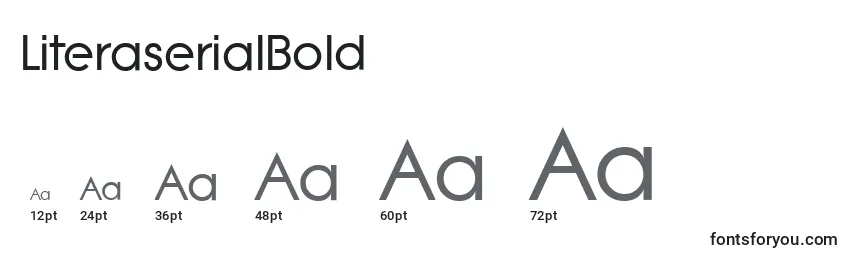 LiteraserialBold Font Sizes