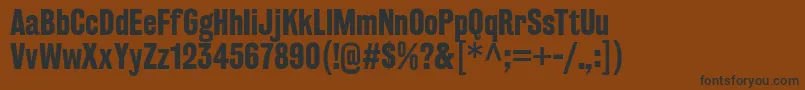 RakeslyBd Font – Black Fonts on Brown Background