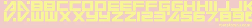 Electric Font – Yellow Fonts on Pink Background