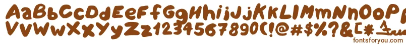 Amareleta Font – Brown Fonts on White Background