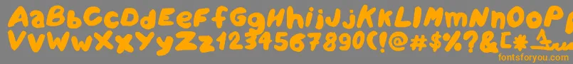 Amareleta Font – Orange Fonts on Gray Background