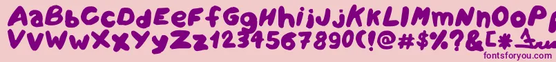 Amareleta Font – Purple Fonts on Pink Background