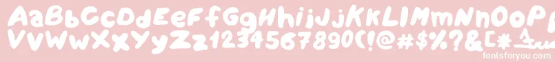 Amareleta Font – White Fonts on Pink Background