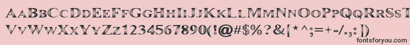 Maranall Font – Black Fonts on Pink Background