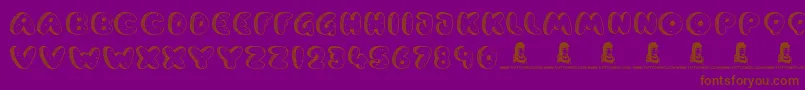 CookieDough Font – Brown Fonts on Purple Background