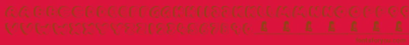 CookieDough Font – Brown Fonts on Red Background