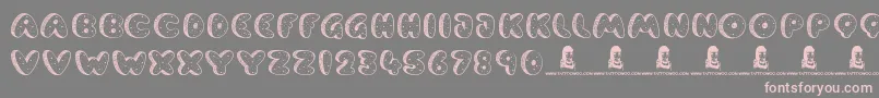 CookieDough Font – Pink Fonts on Gray Background