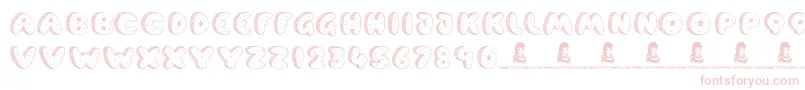 CookieDough Font – Pink Fonts on White Background