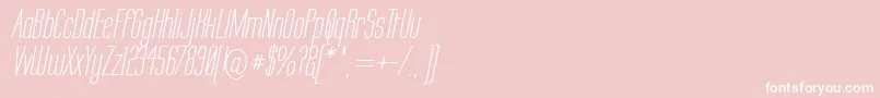 Labtopi Font – White Fonts on Pink Background