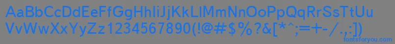 TxtbkN Font – Blue Fonts on Gray Background