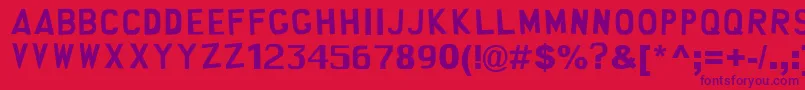 SouthPark.SmilieVersion Font – Purple Fonts on Red Background