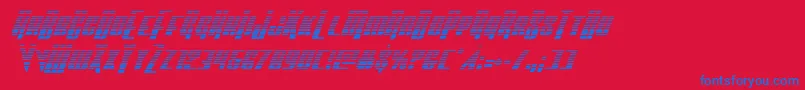 Vindicatorgradital Font – Blue Fonts on Red Background