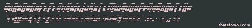 Czcionka Vindicatorgradital – różowe czcionki na czarnym tle
