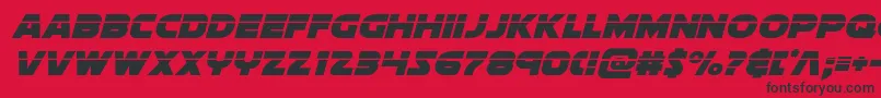 Soloistlaserital Font – Black Fonts on Red Background