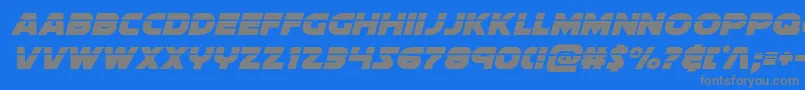 Soloistlaseritalフォントについての詳細 フォントSoloistlaserital – 青い背景に灰色の文字