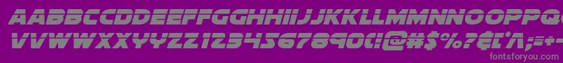 Шрифт Soloistlaserital – серые шрифты на фиолетовом фоне