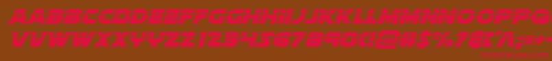Soloistlaserital Font – Red Fonts on Brown Background