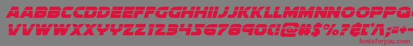 Soloistlaserital Font – Red Fonts on Gray Background