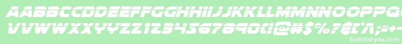 Soloistlaserital Font – White Fonts on Green Background