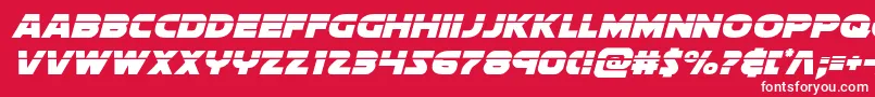Soloistlaserital Font – White Fonts on Red Background
