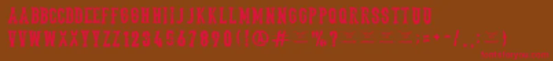 Thedeadliestsaloon Font – Red Fonts on Brown Background