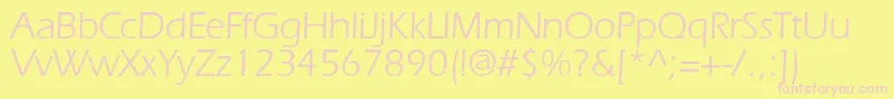 ErlangendbNormal Font – Pink Fonts on Yellow Background