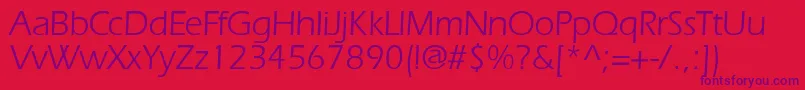 ErlangendbNormal Font – Purple Fonts on Red Background