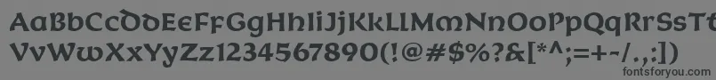 KoriganitcTtBold Font – Black Fonts on Gray Background