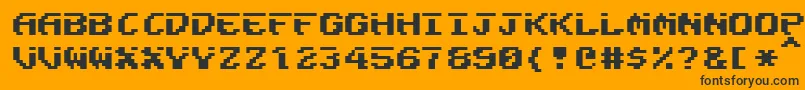 Fairligh Font – Black Fonts on Orange Background