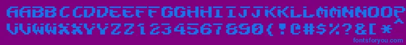 Fairligh Font – Blue Fonts on Purple Background