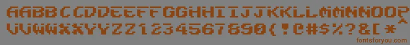 Fairligh-fontti – ruskeat fontit harmaalla taustalla
