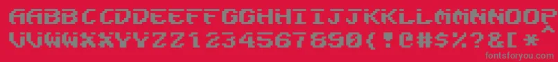 Fairligh Font – Gray Fonts on Red Background