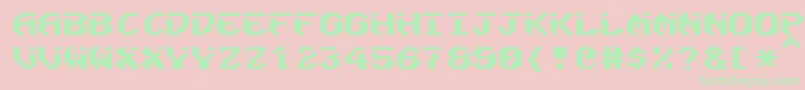 Fairligh Font – Green Fonts on Pink Background