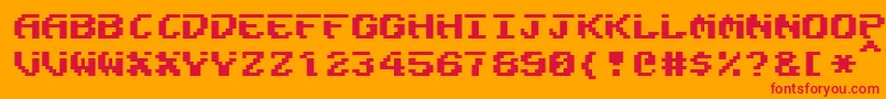 Fairligh Font – Red Fonts on Orange Background