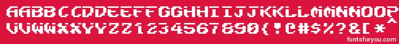 Fairligh Font – White Fonts on Red Background