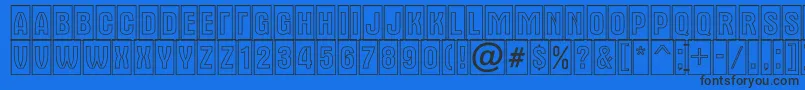 AAlternatitulcmotl Font – Black Fonts on Blue Background