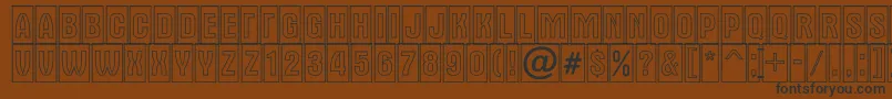 AAlternatitulcmotl Font – Black Fonts on Brown Background