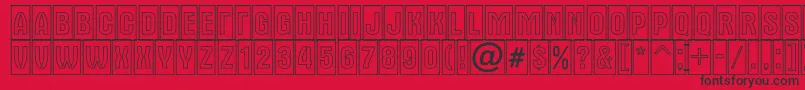 AAlternatitulcmotl Font – Black Fonts on Red Background