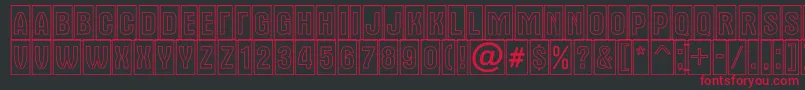AAlternatitulcmotl Font – Red Fonts on Black Background