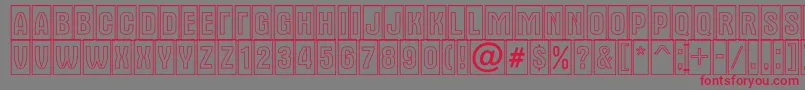 AAlternatitulcmotl Font – Red Fonts on Gray Background