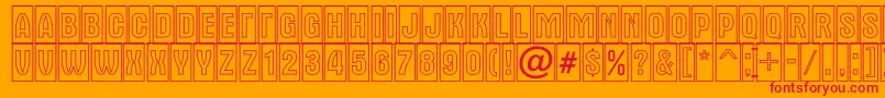 AAlternatitulcmotl Font – Red Fonts on Orange Background