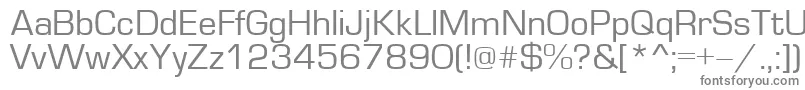 EuroN-fontti – harmaat kirjasimet valkoisella taustalla