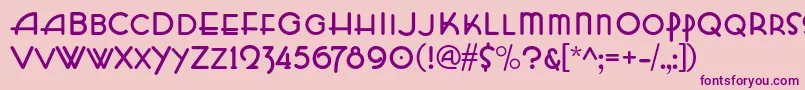 HffZeldomZen Font – Purple Fonts on Pink Background