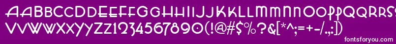 HffZeldomZen Font – White Fonts on Purple Background