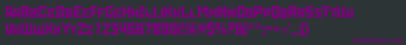 Rodchenkoatt Font – Purple Fonts on Black Background