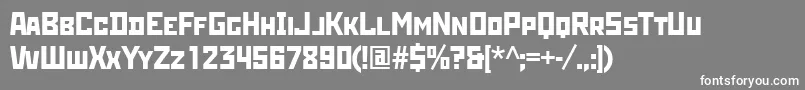 Rodchenkoatt Font – White Fonts on Gray Background