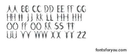Review of the PosturesMfInitials Font